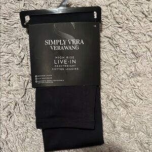 Simply Vera Vera Wang Black Leggings